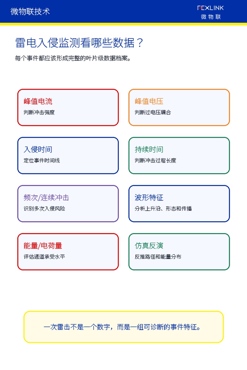 图2:风机叶片雷电入侵监测的数据要素。